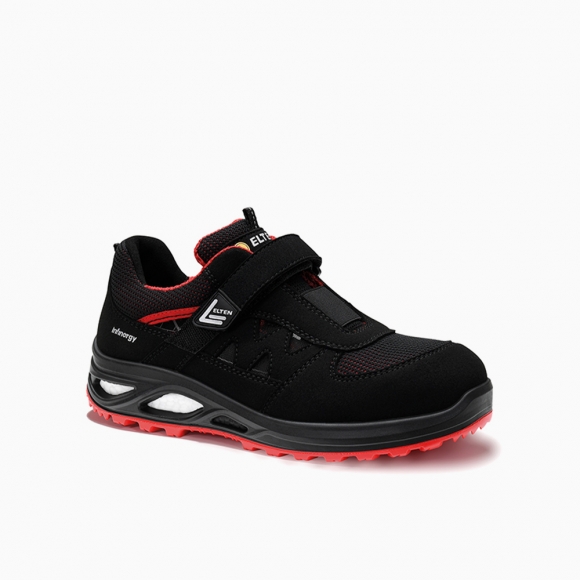 ELTEN DAMEN Damen-Sicherheitssandale HANNAH XXTL black-red Easy ESD S1PS