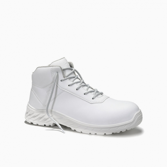 DAMEN JORI Sicherheitsschnürstiefel jo_CLEAN Loop white Mid ESD S3S