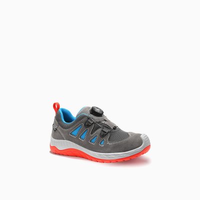 ELTEN Halbschuh MADDOX Kids BOA® grey-red Low ELTEN Halbschuh MADDOX Kids BOA® grey-red Low