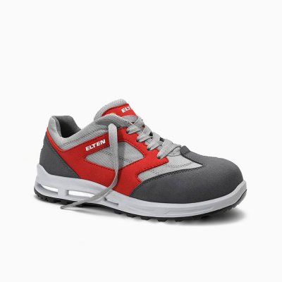 ELTEN HERREN Sicherheitshalbschuh TRAVIS XXT grey-red Low ESD S2 ELTEN HERREN Sicherheitshalbschuh TRAVIS XXT grey-red Low ESD S2