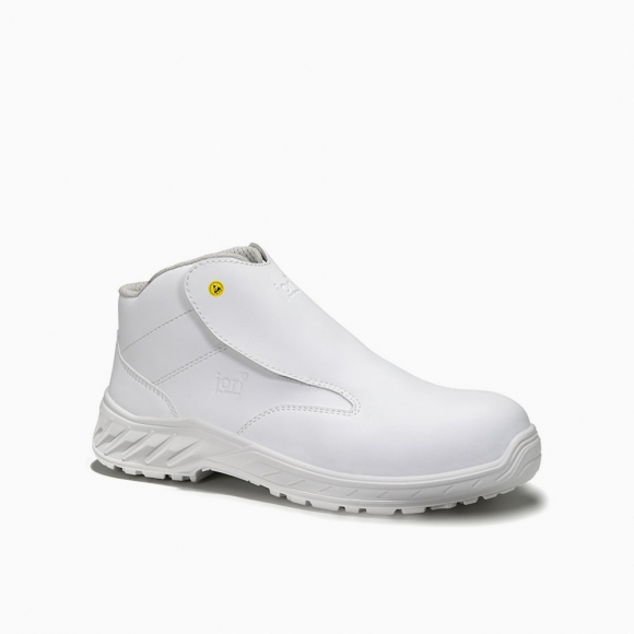 DAMEN JORI Sicherheitsstiefel jo_CLEAN Slipper white Mid ESD S3S