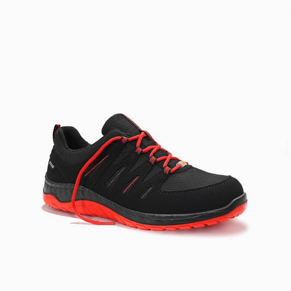 ELTEN HERREN Sicherheitshalbschuh MADDOX W black-red Low ESD S3S