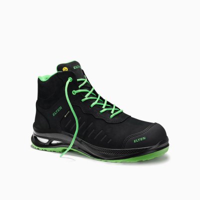 ELTEN HERREN Sicherheitsstiefel STEWART XXG Pro GTX black-green Mid ESD S3S HI CI ELTEN HERREN Sicherheitsstiefel STEWART XXG Pro GTX black-green Mid ESD S3S HI CI