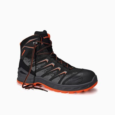 HERREN LOWA Sicherheitsschnürstiefel LARROX Work GTX black Mid S3 CI HERREN LOWA Sicherheitsschnürstiefel LARROX Work GTX black Mid S3 CI