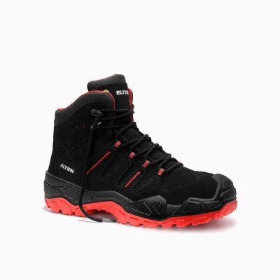 ELTEN HERREN Sicherheitsschnürstiefel QUENTIN black-red Mid ESD S3S ELTEN HERREN Sicherheitsschnürstiefel QUENTIN black-red Mid ESD S3S