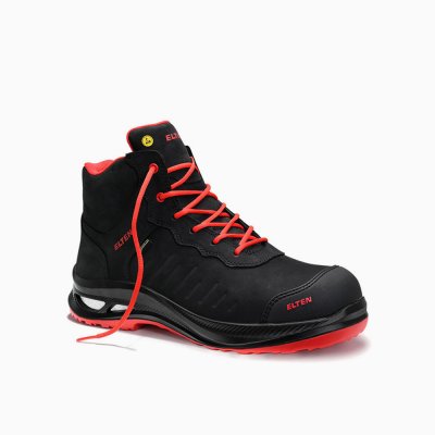 ELTEN HERREN Sicherheitsstiefel STEWART XXG Pro GTX black-red Mid ESD S3 HI CI ELTEN HERREN Sicherheitsstiefel STEWART XXG Pro GTX black-red Mid ESD S3 HI CI