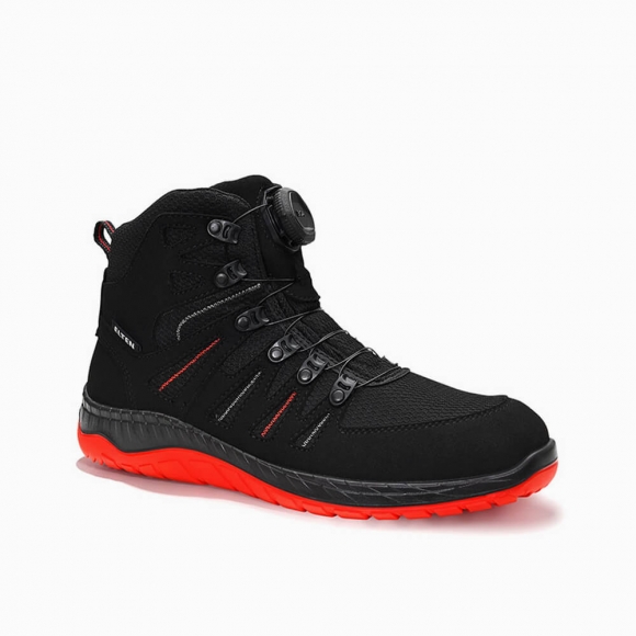 ELTEN DAMEN Sicherheitsstiefel MADDOX BOA® black-red Mid ESD S3S