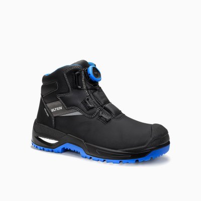 ELTEN HERREN Sicherheitsstiefel STEFANO XXSG BOA® black-blue Mid ESD S3S ELTEN HERREN Sicherheitsstiefel STEFANO XXSG BOA® black-blue Mid ESD S3S