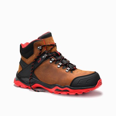 HERREN JORI Sicherheitsschnürstiefel jo_POWERFUL brown Mid S3S HERREN JORI Sicherheitsschnürstiefel jo_POWERFUL brown Mid S3S