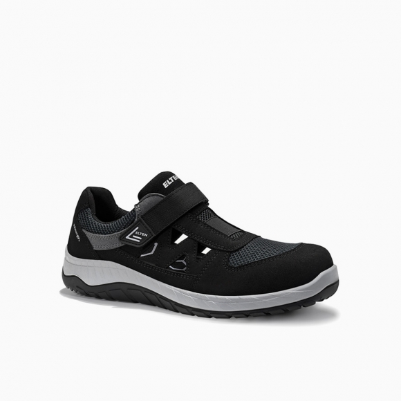 ELTEN HERREN Sicherheitssandale LONNY Compo black-grey Easy ESD S1PS