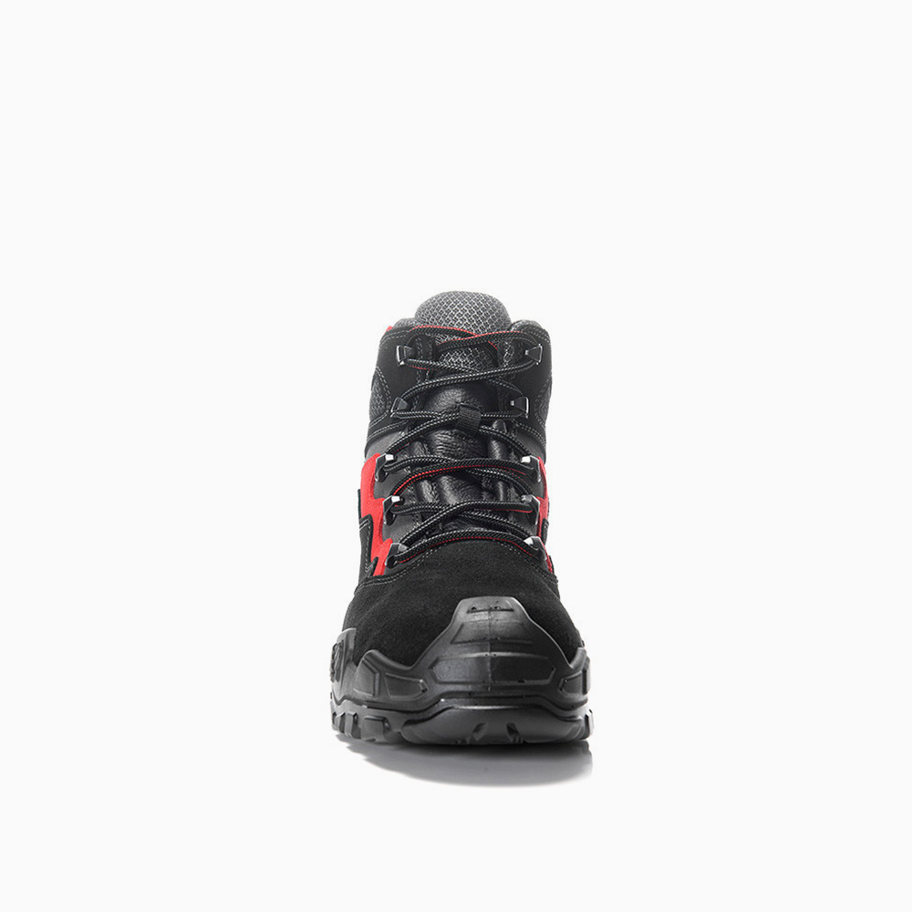 ELTEN HERREN Sicherheitsschnürstiefel MICK black-red Mid ESD S3S