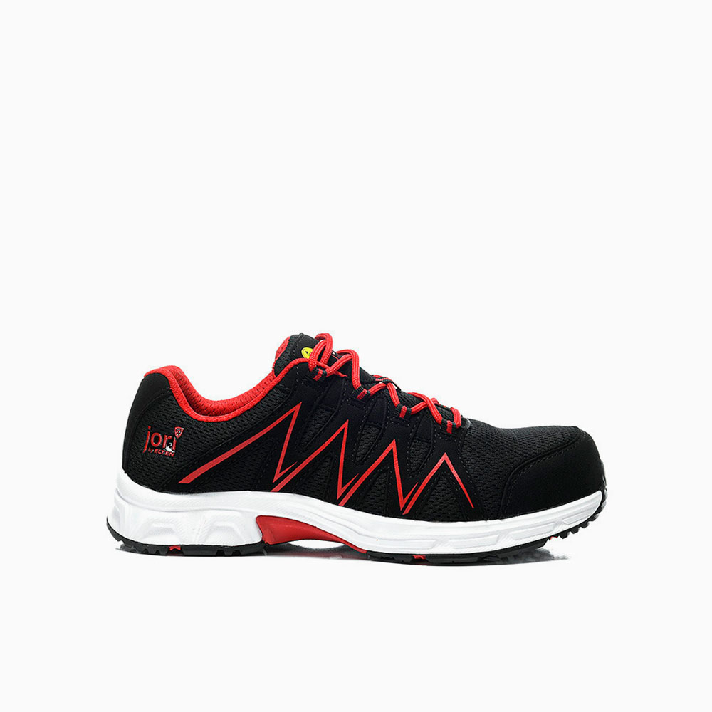 HERREN JORI Sicherheitshalbschuh jo_SPEEDY black-red Low ESD S3S