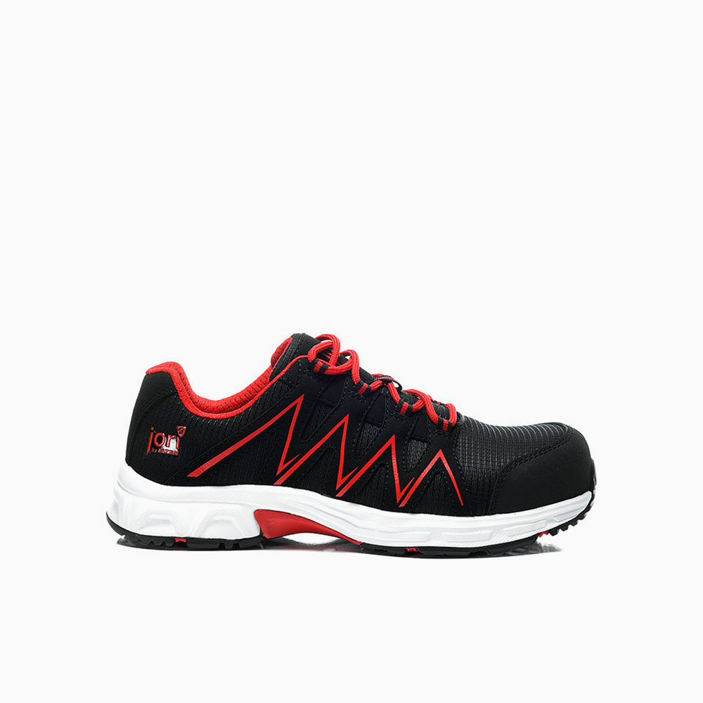 DAMEN JORI Sicherheitshalbschuh jo_SPEEDY black-red Low ESD S1PS