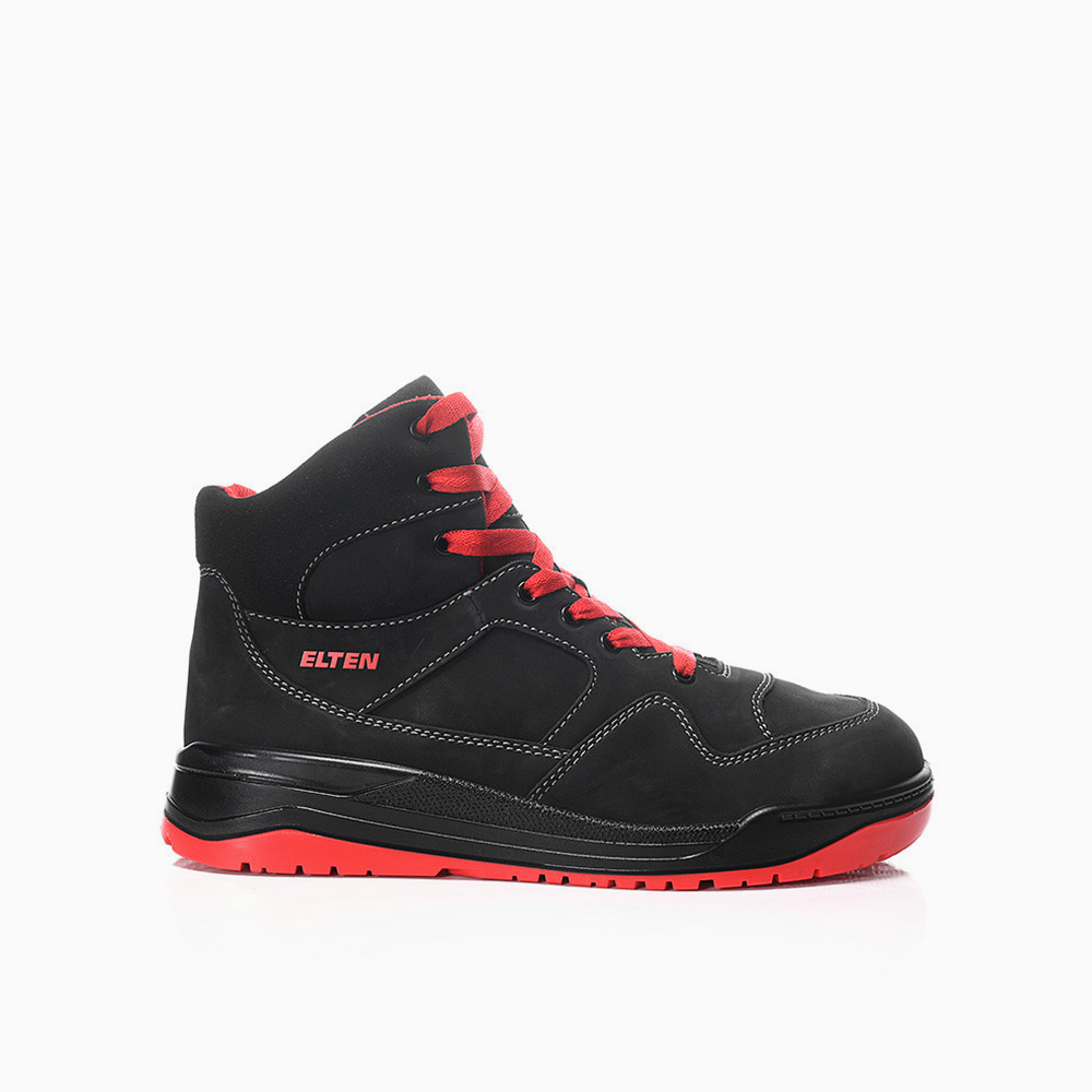 ELTEN DAMEN Sicherheitsschnürstiefel MAVERICK black-red Mid ESD S3S