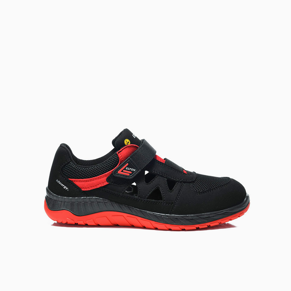 ELTEN HERREN Sicherheitssandale LONNY W red Easy ESD S1PS