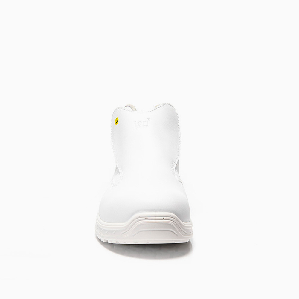 DAMEN JORI Sicherheitsstiefel jo_CLEAN Slipper white Mid ESD S3S