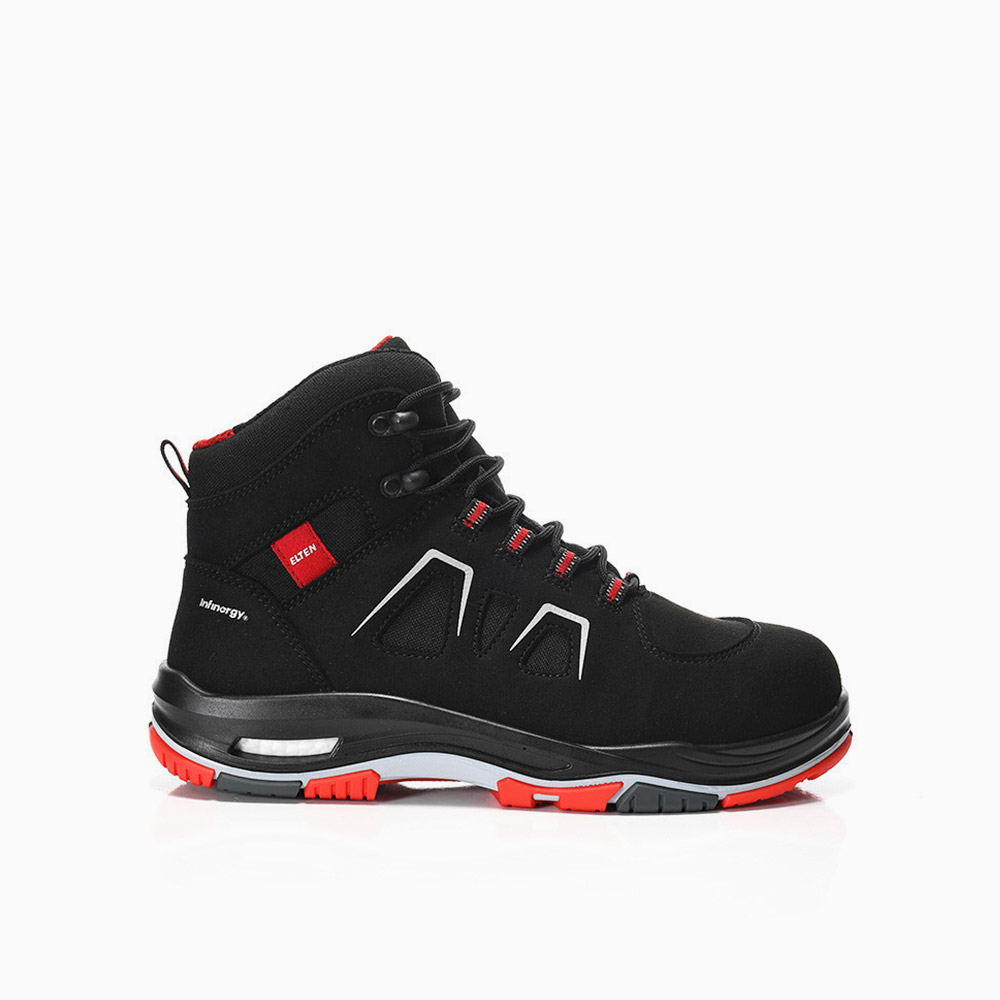 ELTEN HERREN Sicherheitsstiefel ALAN XXTP black-red Mid ESD S3S