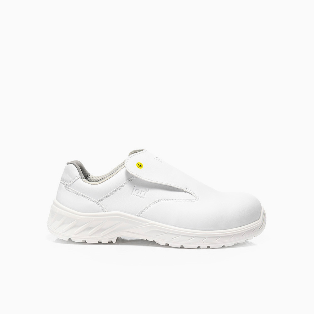DAMEN JORI Sicherheitshalbschuh jo_CLEAN Slipper white Low ESD S3S