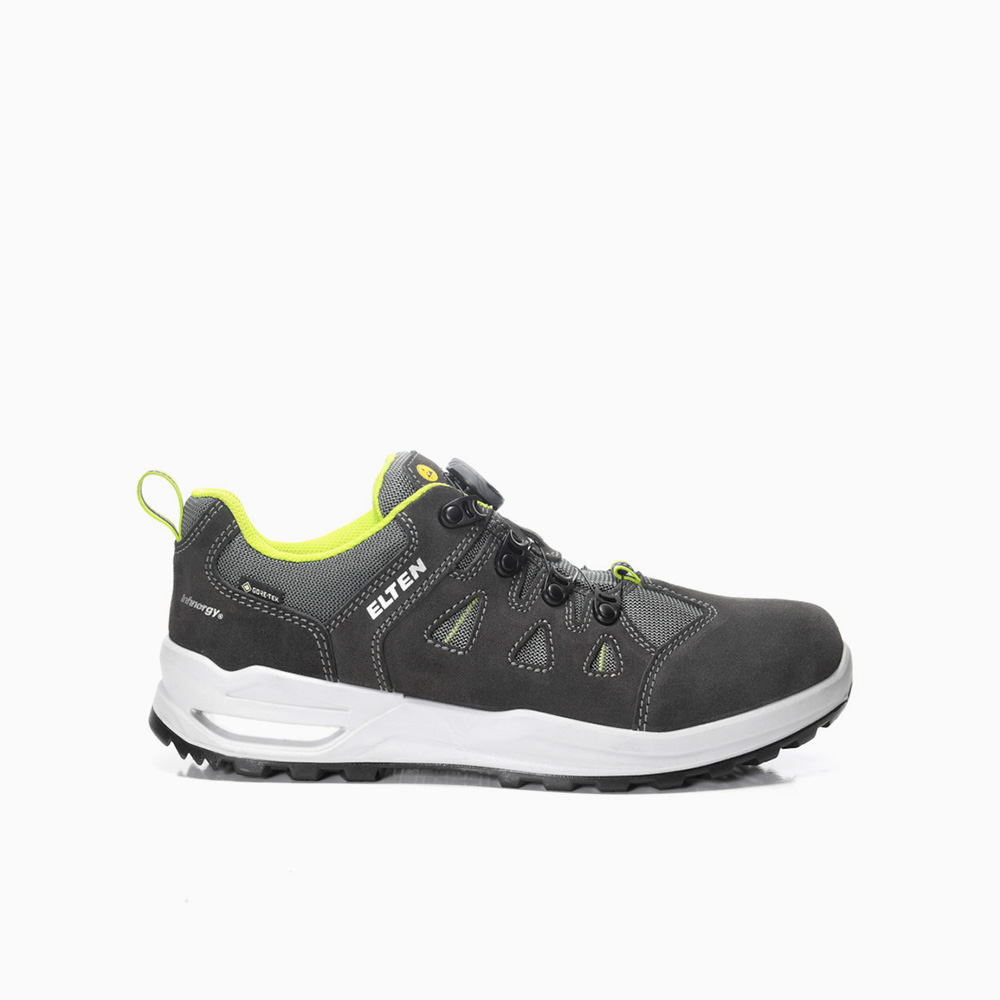 ELTEN DAMEN Berufshalbschuh RILEY XXF BOA® GTX grey-lime Low ESD O2 WR CI