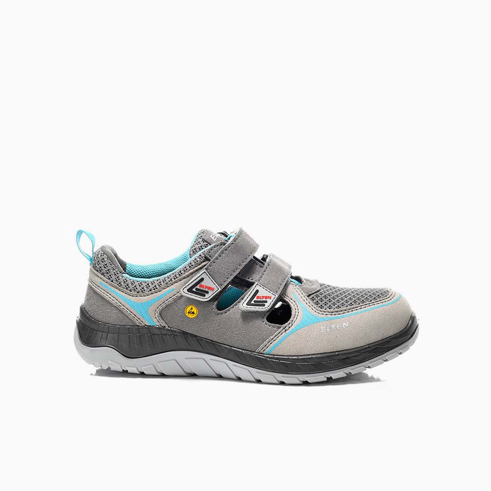 ELTEN DAMEN Damen-Sicherheitssandale MELLI grey Easy ESD S1P