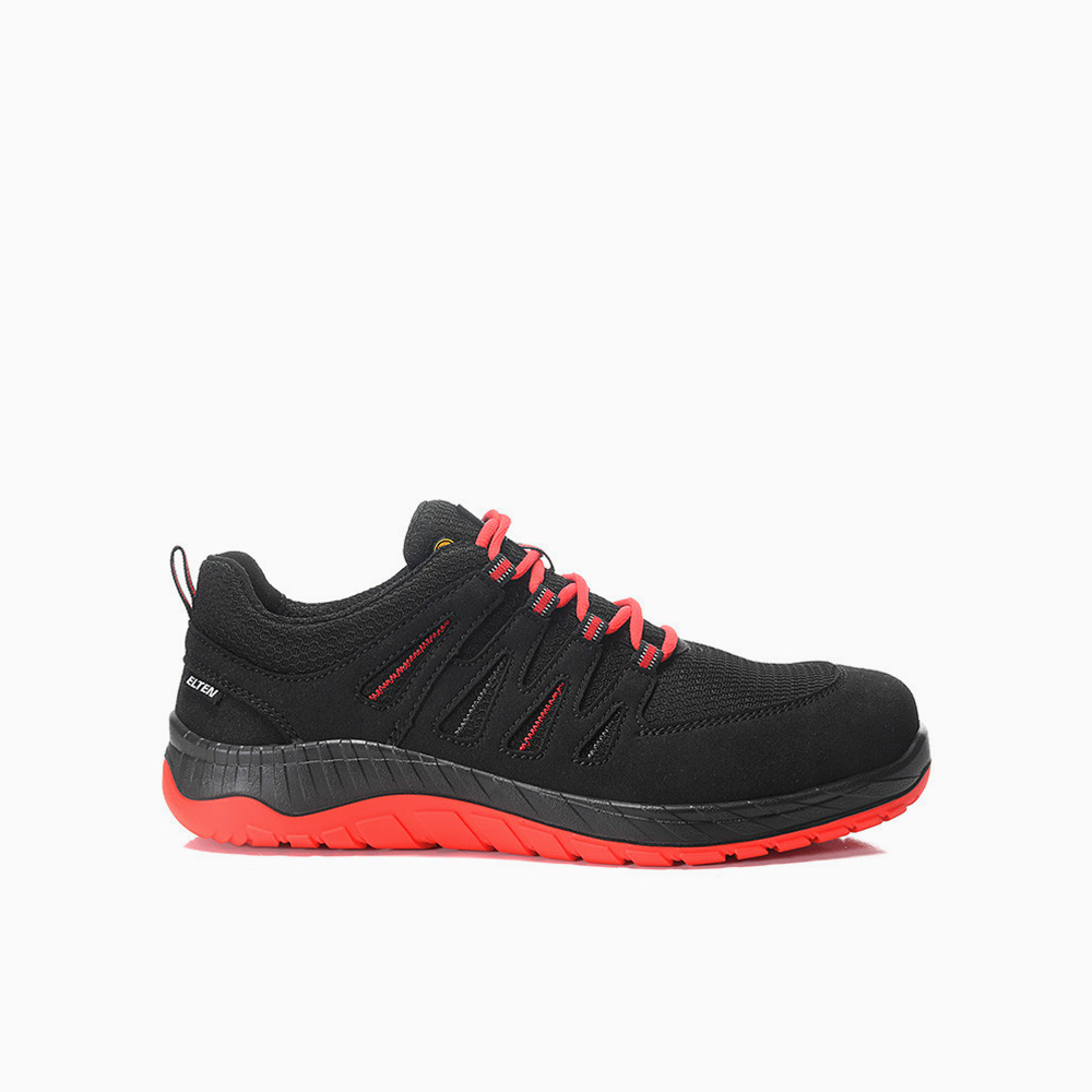 ELTEN HERREN Sicherheitshalbschuh MADDOX Compo black-red Low ESD S3S