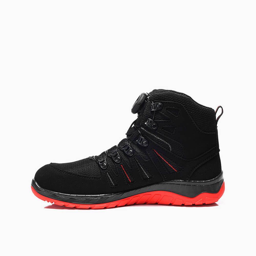 ELTEN HERREN Sicherheitsstiefel MADDOX BOA® black-red Mid ESD S3S