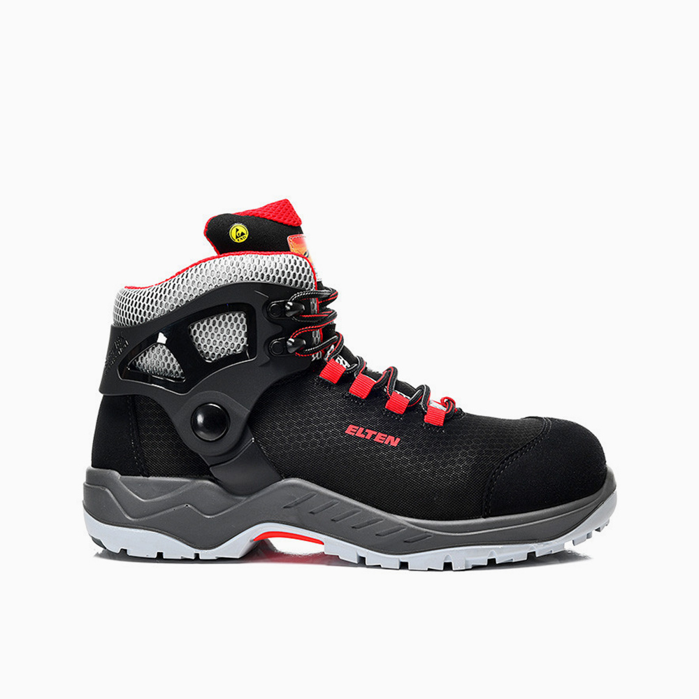 ELTEN DAMEN Sicherheitsschnürstiefel ARTURO black-red Mid ESD S3S