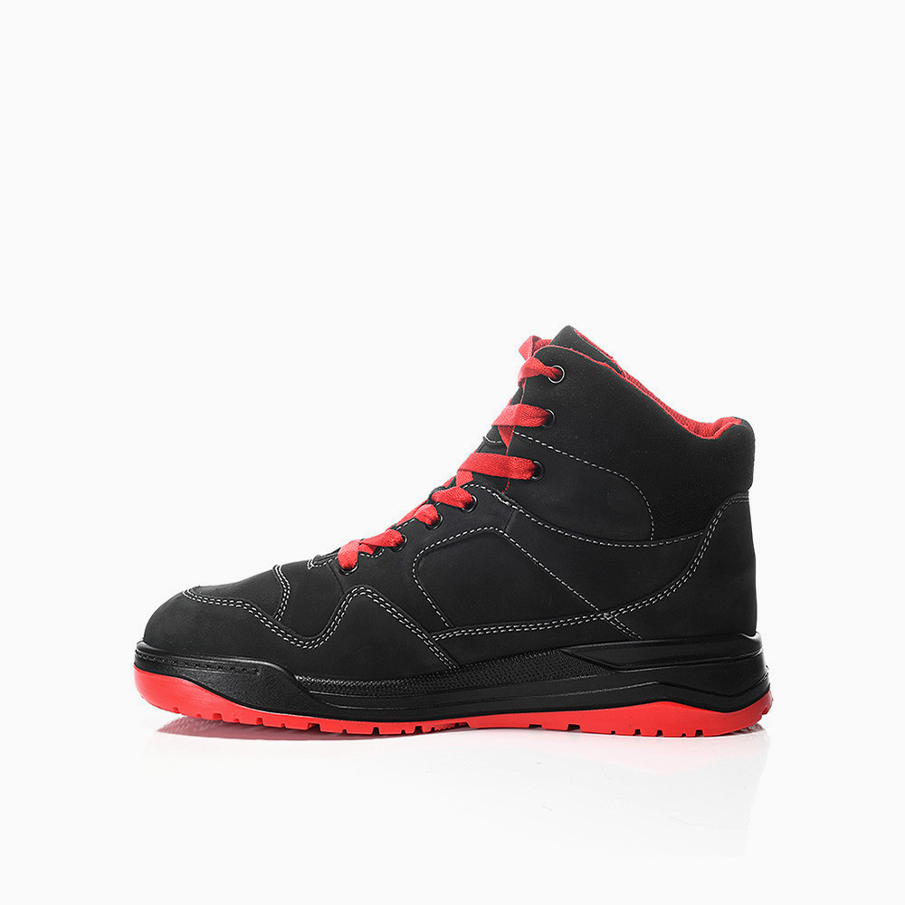 ELTEN HERREN Sicherheitsschnürstiefel MAVERICK black-red Mid ESD S3S