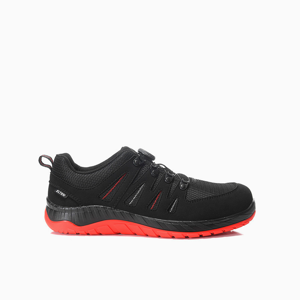 ELTEN HERREN Sicherheitshalbschuh MADDOX Compo BOA® black-red Low ESD S3S